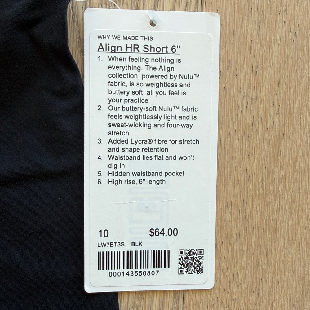 Lulumon Black Shorts - NWT - Picture 2 of 4